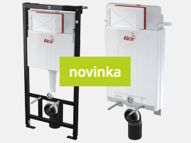 Inovace podomítkových splachovačů Alca plast