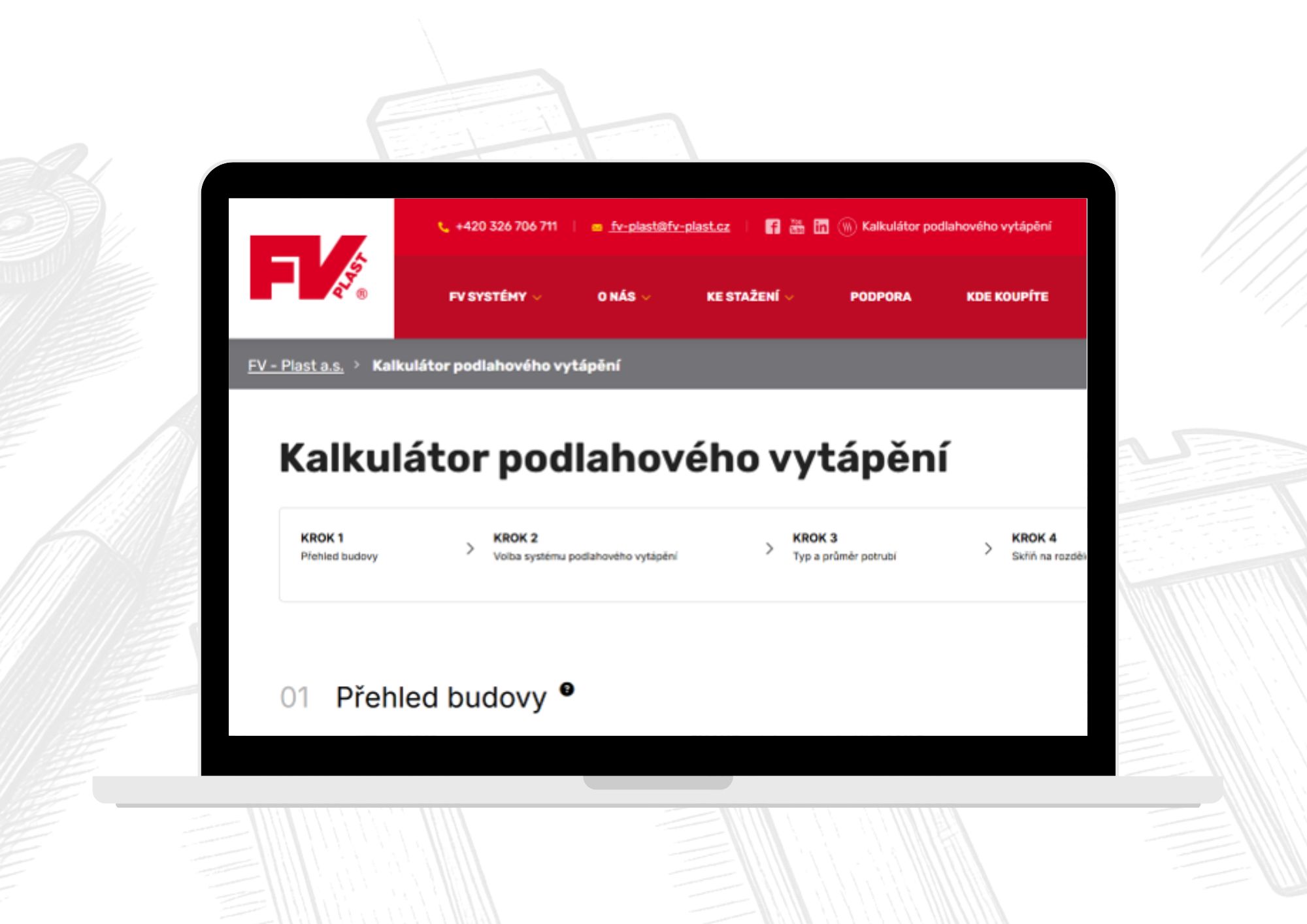 FV-plast konfigurátor podlahového vytápění