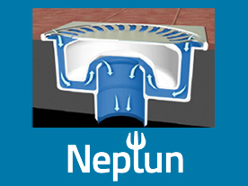 Podlahová vpusť NEPTUN s plovákem proti pronikání zápachu