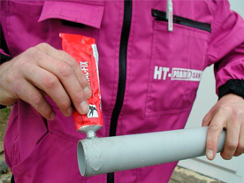 Potrubí PVC - Montážní postup lepení