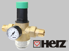 Redukční ventil Herz s filtrem hrubých nečistot