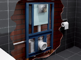 Přečerpávací zařízení SFA Sanibroy pro závěsné WC klozety