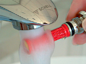 Rohové ventily s filtrem Schell