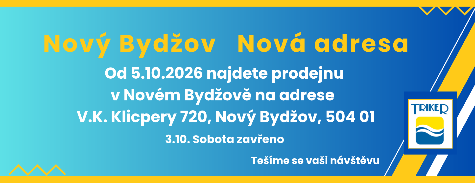 Nová adresa Bydžov