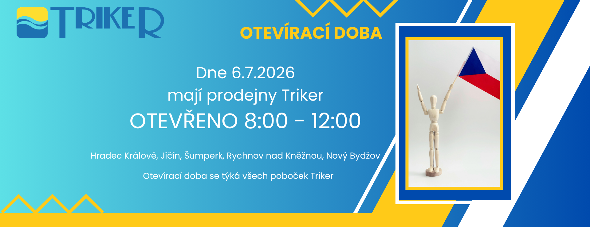 Otevírací doba 6.7.2026