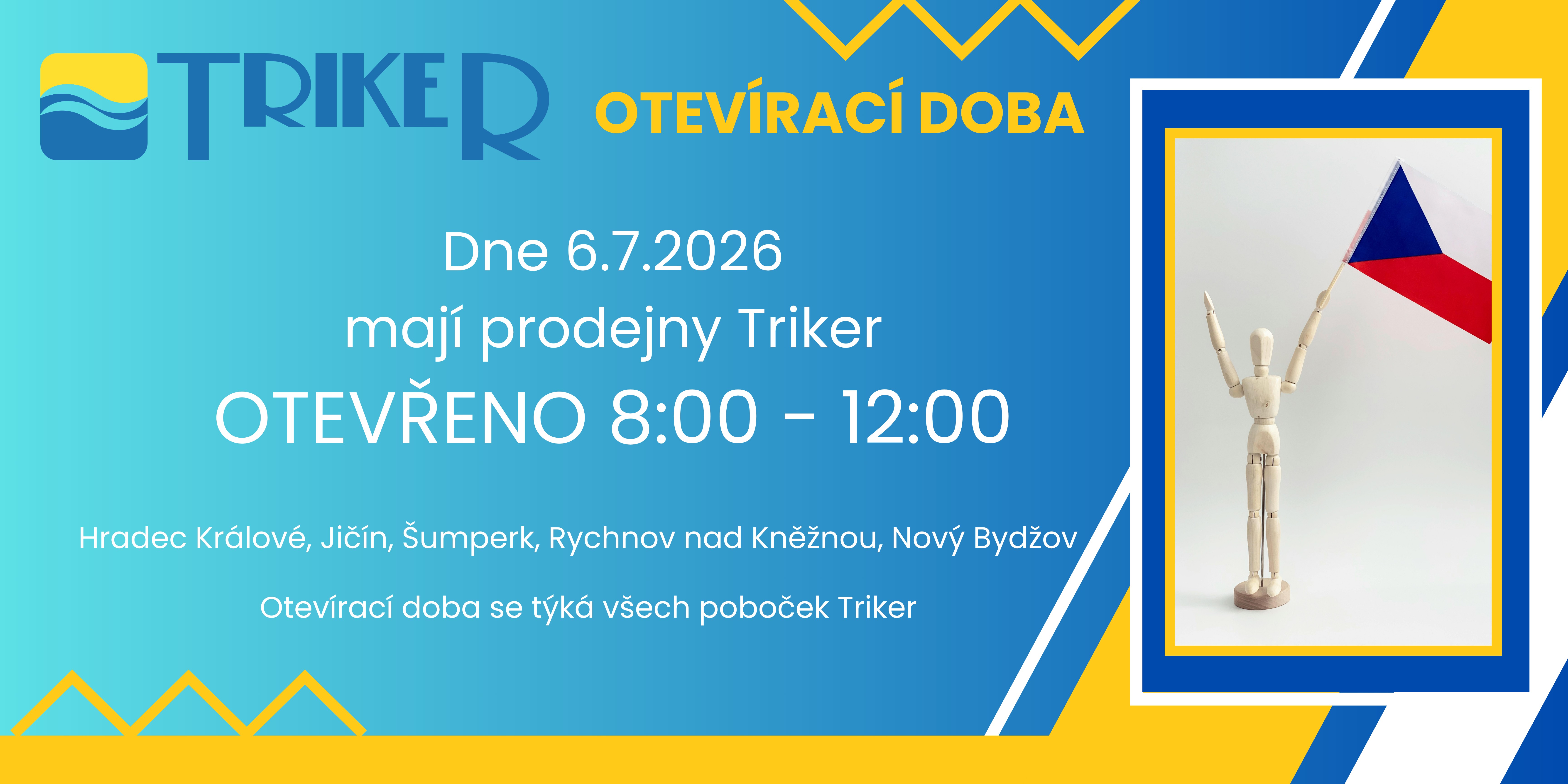 Otevírací doba 6.7.2026