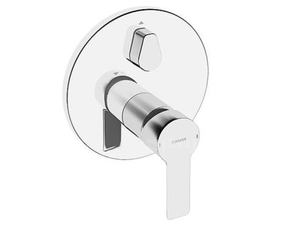 HANSALIGNA vanová baterie podomítková kulatá, vrchní sada