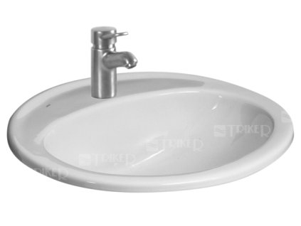 Ibon umyvadlo zápustné 52 x 41 cm, s otvorem pro baterii, bílé