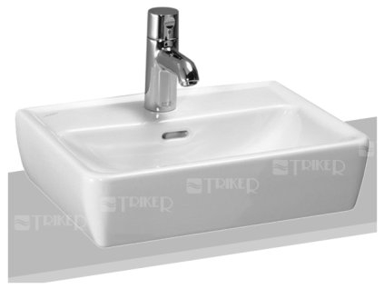 Laufen Pro A umývátko 45 x 34 cm s broušenou spodní částí, s otvorem, bílé