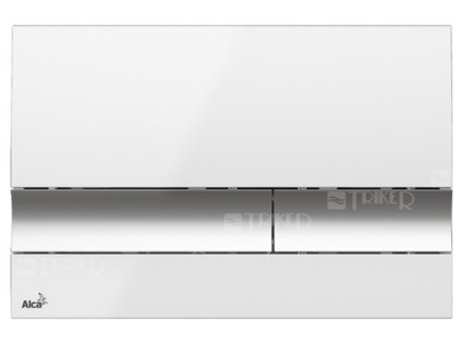 Tlačítko ovládací Alca M17xx M1720-1 bílé/chrom