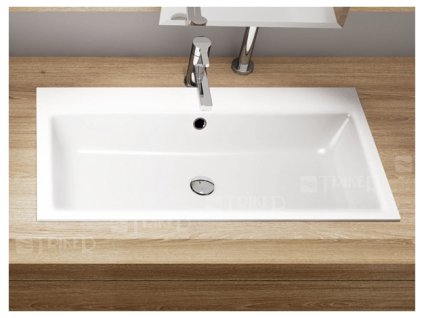 Puro 3152 umyvadlo zápustné 3152 ocelové 90 x 46 cm s otvorem bílé