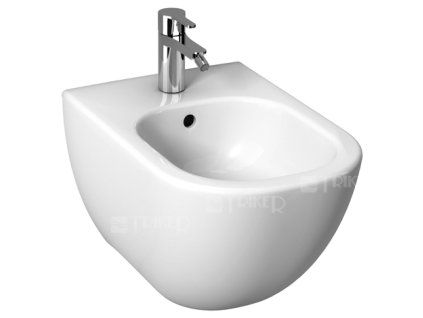 Mio-N bidet závěsný 53 cm s otvorem pro baterii, bez postranních otvorů, bílý