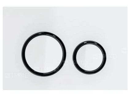 Sigma21 ovládací tlačítko bílé sklo/černý chrom