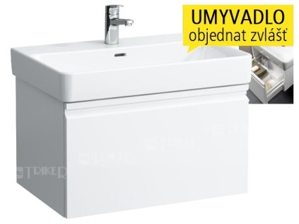 Laufen Pro S skříňka s 1 zásuvkou pod umyvadlo 70 x 46,5 cm bílá/lesk