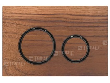 Sigma21 ovládací tlačítko Americký ořech/černý chrom