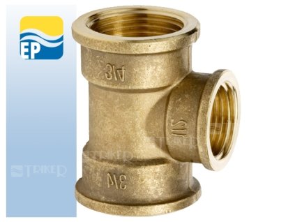 EP MS T-kus mosazný redukovaný 3/4" x 1/2" x 3/4"