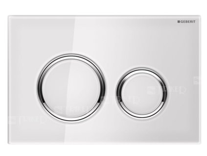 Sigma21 ovládací tlačítko bílé sklo/lesklý chrom