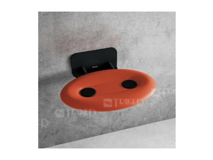 Sedátko do sprchy OVO P II orange/black