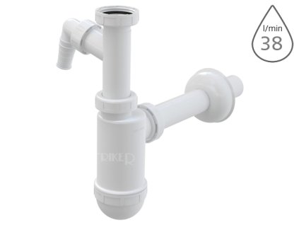 Sifon umyvadlový bez výpusti s přípojkou A430P 5/4" x 32 mm