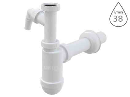 Sifon umyvadlový bez výpusti s přípojkou A43P 5/4" x 40 mm