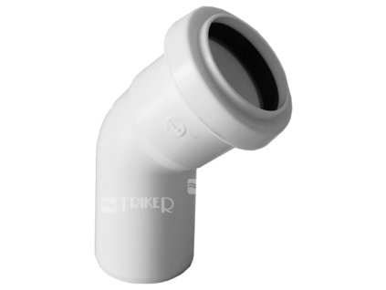HTB koleno bílé 45° 32 mm