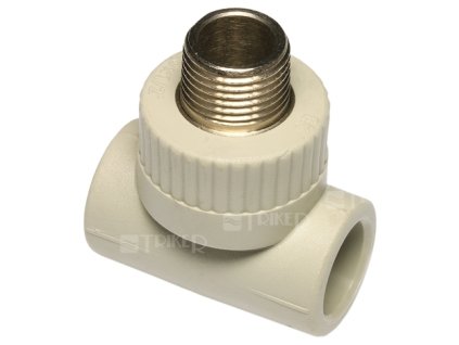 PPR T-kus s kovovým závitem vnějším 20 x 1/2" x 20 mm