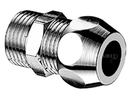 Schell Přímé šroubení s vnějším závitem 3/8" x 3/8" - 10 mm, chrom