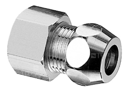 Schell Přímé šroubení s vnitřním závitem 1/2" x 3/8" - 10 mm, chrom