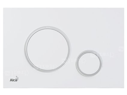 Tlačítko ovládací Alca M77x M776, bílé mat/lesklý chrom