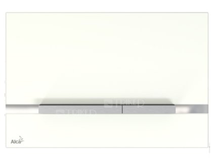 Tlačítko ovládací Alca STRIPE GL1200 sklo/bílé