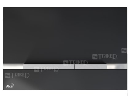 Tlačítko ovládací Alca STRIPE GL1204 sklo/černé
