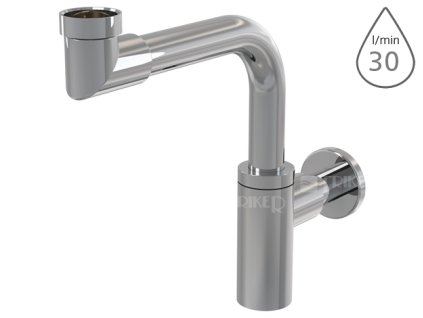 Sifon umyvadlový kovový bez výpusti A403 Design 5/4" x 32 mm, prostorově úsporný
