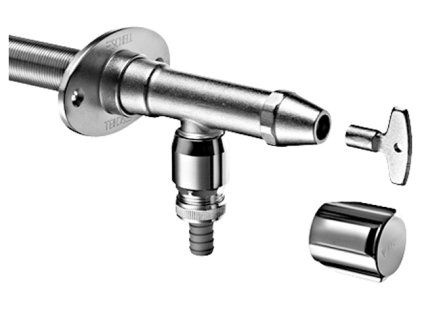 Schell Polar II ventil nezámrzný s přivzdušňovačem potrubí 1/2" 200-500 mm