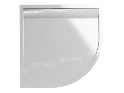 ILA vanička z litého mramoru WIR s hliníkovým krytem 90 x 90 cm R550 bílá/kryt aluchrom