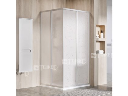 SRV2- 90/195 S sprchový kout černá/grape