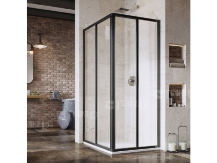 SRV2- 75/195 S sprchový kout černá/grape