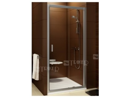 BLDP2 sprchové dveře BLDP2-110 (1070-1110mm) profil:bílý, výplň:grape