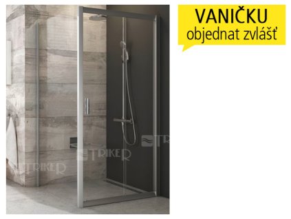 BLPS pevná stěna BLPS-100 (970-990mm) profil:lesk, výplň:grape