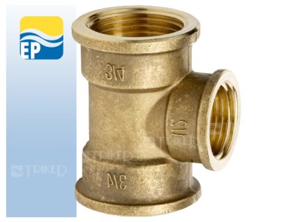 EP MS T-kus mosazný redukovaný 2" x 1/2" x 2"
