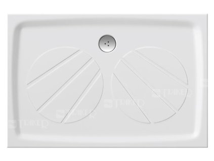 Gigant Pro vanička z litého mramoru 110 x 80 x 3 cm bílá