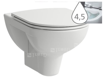 Laufen Pro klozet závěsný 53 cm RIMLESS bez splachovacího kruhu bílý