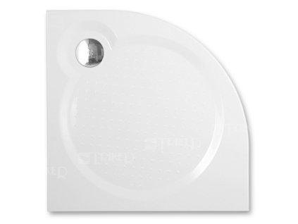 Tahiti-M vanička z litého mramoru  90 x 90 x 3 cm R550, bílá (vč.nohou)