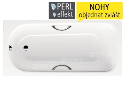 Saniform Plus Star vana ocelová 3,5 mm 170 x 70 x 41 cm 335, bílá + Perl-Effekt