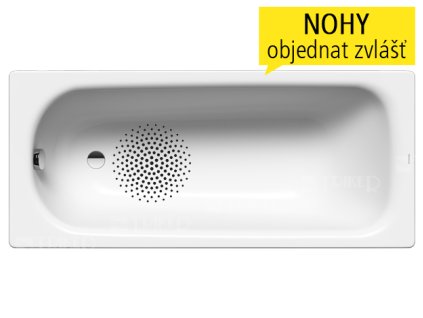 Saniform Plus vana ocelová 160 x 70 x 41 cm 362-1, bílá + Antislip