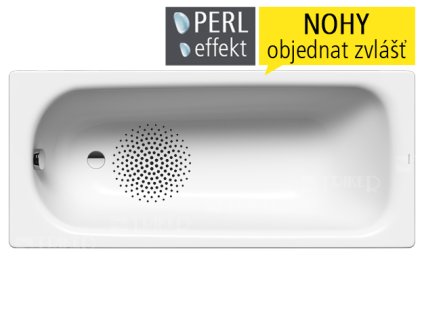 Saniform Plus vana ocelová 170 x 70 x 41 cm 363-1, bílá + Perl-Effekt + Antislip