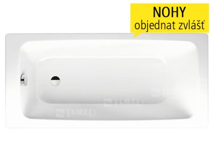 Cayono vana ocelová 180 x 80 x 41 cm 751, bílá