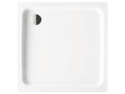 Duschplan vanička ocelová 90 x 90 x 6,5 cm 545-1, bílá