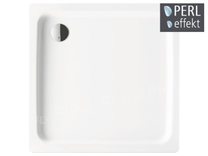 Duschplan vanička ocelová 90 x 90 x 6,5 cm 545-1, bílá + Perl-Effekt