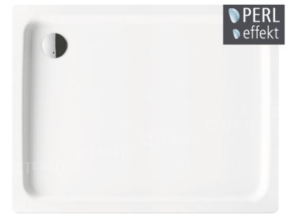 Duschplan vanička ocelová 80 x 100 x 6,5 cm 546-1, bílá + Perl-Effekt