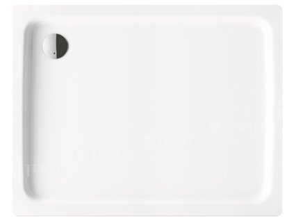 Duschplan vanička ocelová 3,5 mm 75 x 100 x 6,5 cm 416-1, bílá